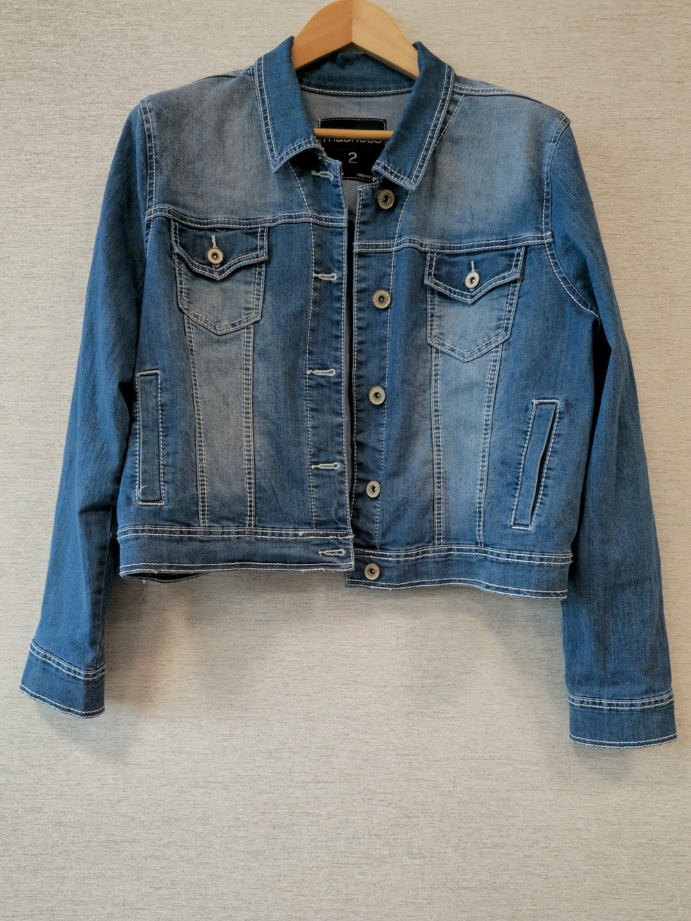 Maurices Blue Denim Cropped Jean Jacket
